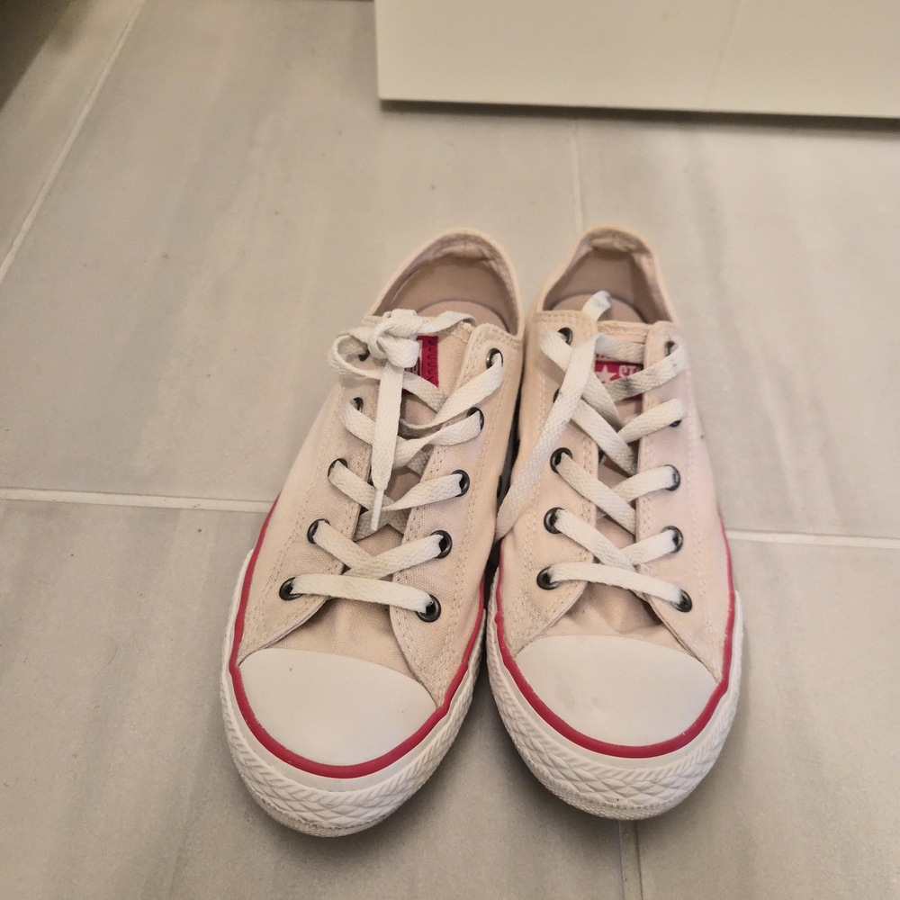 Light Pink Converse Canvas Sneakers